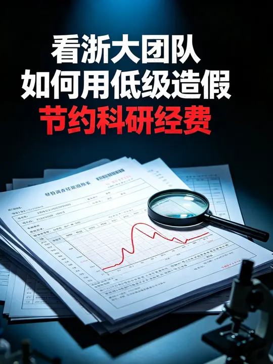 看浙大团队如何用低级造假_节约_科研经费_ 不是实验做不起_造假更具性价比__科研 _论文 _学术不端 _浙大 _科普新锐扶持计划 _抖音科普_cover